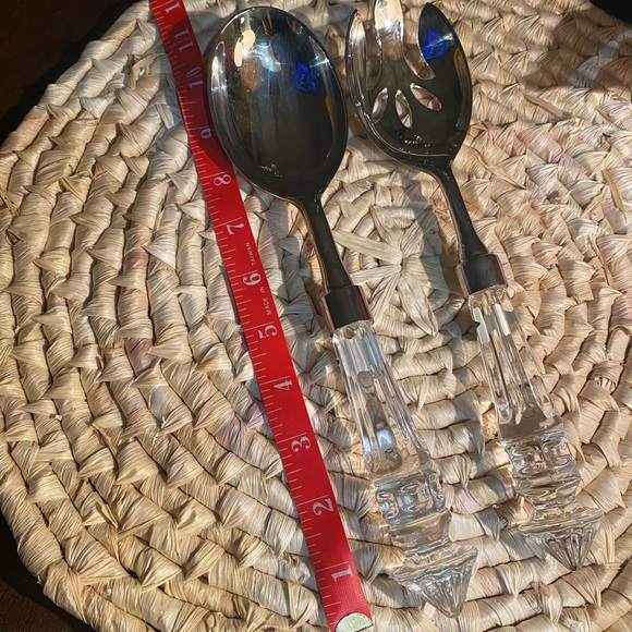 Shannon Crystal and Silver Serving Utensils 2 pc - Picture 5 of 10